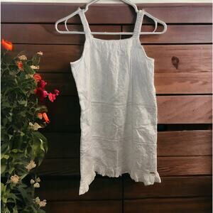 NWT Guess Girl's Size 12 Eyelet Lace Sleeveless Summer Spring White Lined Dress